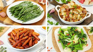 4 Healthy Side Dishes  Easy  Delicious Weeknight Dinner Recipes [upl. by Toor]