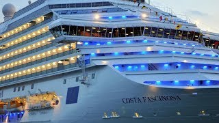 Cruise Costa Fascinosa HD 1080p Suite cabin Mediterranean sea cruise [upl. by Jayme]