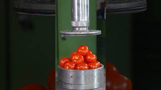 Tomato Vs 150 Ton Hydraulic Press 🍅 shorts hydraulicpress tomato crushing viral [upl. by Caralie]