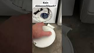 Waschmaschine Flusensieb leeren  kein Ablassschlauch Kein Problem [upl. by Amla]