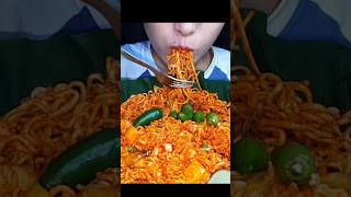 Gilo spicy Chatpate and 2x Noodles eating 😋 🥵🔥 mukbang eatingfood food nefoodiegirl [upl. by Narcissus]