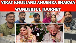 Reaction On Watch Virushka Wonderful Journey As They Completes 5 Years Of Their Marriage [upl. by Pals]