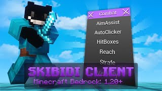 Best 12141 Minecraft Bedrock Hacked Client  Skibidi Client Showcase [upl. by Alphonso]