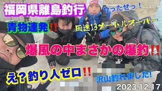 爆風ショアジギング‼️福岡の離島で爆釣！泳がせでまさかの大物も⁉️釣り [upl. by Dewain316]