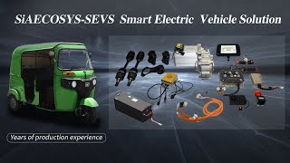 SiAECOSYS AC 4kW Complete Electric Tuk Tuk Conversion Kit [upl. by Daniele]