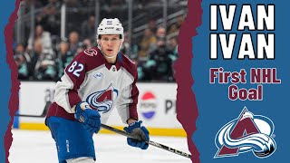 Ivan Ivan 82 Colorado Avalanche first NHL goal Oct 24 2024 [upl. by Elyn]