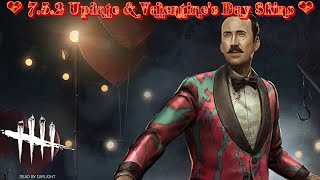 DBD 752 Update Patch Notes amp Valentines Day Skins  Dead by Daylight dbd [upl. by Eskill]