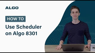 How to Use the Scheduler on the Algo 8301 [upl. by Nylhtak933]