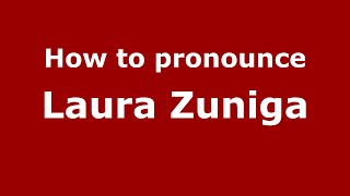 How do you say Laura Zuniga in Mexico Mexican Spanish  PronounceNamescom [upl. by Emlyn173]