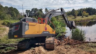 9 Acre Complete Pond Rebuild Busting A Beaver Dam Day 1 [upl. by Ymmac552]