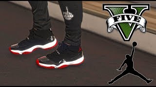 GRAND THEFT AUTO V  AIR JORDAN 11 MOD [upl. by Drawets]