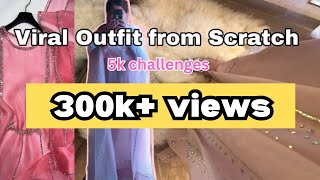 18 lakh dress creation for eid under 5k  Grwm [upl. by Adama431]