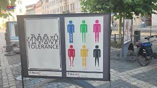 Zittau Plakataktion zum Thema Toleranz  LAUSITZWELLE [upl. by Carney390]