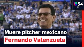 Muere Fernando Valenzuela el legendario pitcher mexicano y héroe de los migrantes en EEUU [upl. by Ingelbert406]