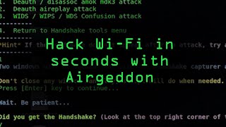 Hacking WiFi in Seconds with Airgeddon amp Parrot Security OS Tutorial [upl. by Nigen724]