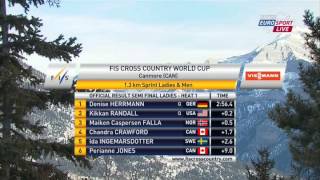 CrossCountry Skiing World Cup  20121215 Canmore Sprint F [upl. by Einahpts63]