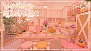 Summer Family Roleplay Home  Roblox Bloxburg  ❁ [upl. by Idnek]