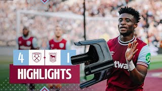 West Ham 41 Ipswich Town  Kudus Heads Home In Strong Hammers Victory  Premier League Highlights [upl. by Adiuqram]