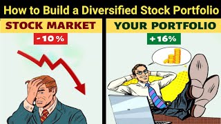 Portfolio Ko diversify Kaise Kare  How to Build a Diversified Stock portfolio  stockmarket [upl. by Mechling]