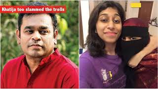 AR Rahman BLASTS haters trolling him for daughter Khatijas niqab in an EPIC way [upl. by Laure787]