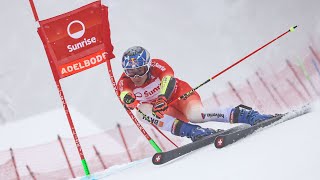 AUDI FIS Ski World Cup  Mens giant slalom  Adelboden SUI 1st run Jan 6 2024 [upl. by Leuqram]