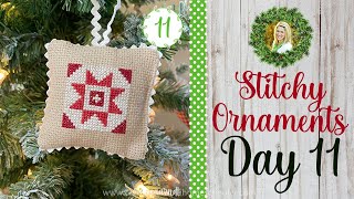 🎄Classic Stitchy Ornament 11 Cross Stitch Christmas Ornament SAL [upl. by Nahtaneoj693]