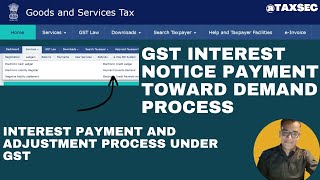 GST Interest Notice Payment Online  GST Interest Notice Reply Us 50 on Late Filing of GST return [upl. by Einiffit224]