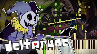 Deltarune  THE WORLD REVOLVING  Piano Tutorial  Synthesia [upl. by Kalb]