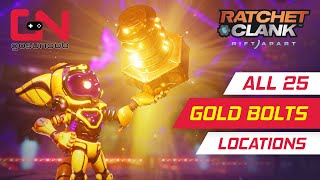 All Gold Bolts Locations Ratchet and Clank Rift Apart [upl. by Prissie]