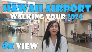 Walking around Honolulu Airport in Hawaii [upl. by Rodavlas]