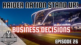 Raider Nation Stand Up Episode 26  Business Decisions [upl. by Odama151]