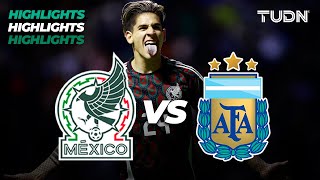 HIGHLIGHTS  México 30 Argentina  Amistoso Sub 23  TUDN [upl. by Goldstein]