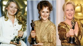 MERYL STREEP OSCARS WINS COMPILATION [upl. by Lotty]