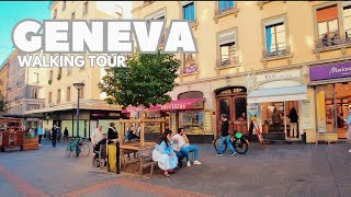 Geneva Walking Tour  From Cornavin Train Station to Geneva Lake  SWITZERLAND 4k [upl. by Ahsienat394]