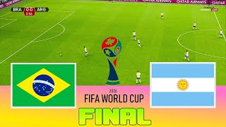 BRAZIL vs ARGENTINA  Final FIFA World Cup 2026  Full Match All Goals  Football Green Match [upl. by Taffy]