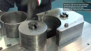 RING SHAPING of flat bars with SIMASV horizontal press [upl. by Ainirtak]