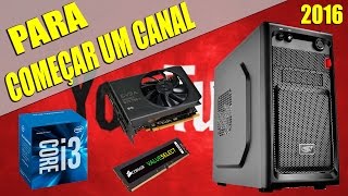 Config de PC para começar um canal de gameplay [upl. by Sardella]