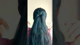 Easy ponytail hairstyle ponytail hairstyle Hairstyle trending shorts [upl. by Ahsatin]