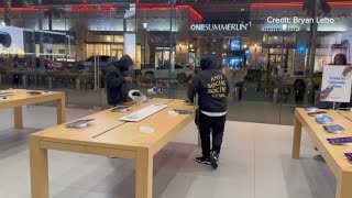 Apple store in Downtown Summerlin targeted by thieves twice in one day [upl. by Nidnerb366]