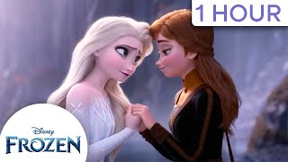 Best of Elsa and Annas Magical Moments  1Hour Compilation  Frozen [upl. by Annaillil]