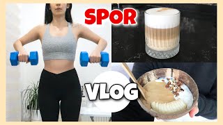 VLOG SAĞLIKLI BESLENME 🍳 SPOR RUTİNİM 🏋🏻‍♀️ LATTE YAPIMI☕️ [upl. by Nitram731]