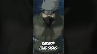 Kakashi Hand signs vs normal animekakashi narutoshippuden [upl. by Irollam]