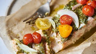 Salmon En Papillote With Persillade Recipe [upl. by Haleelahk]