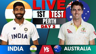 IND vs AUS  India vs Australia 1st Test live  Live Score amp Commentary  IND vs AUS BGT 2024 Day 2 [upl. by Iaras]