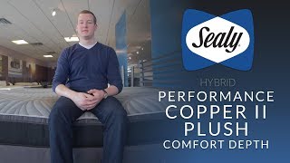 Sealy Posturepedic Hybrid Performance Copper II Plush Mattress Comfort Depth 1 [upl. by Mungovan674]