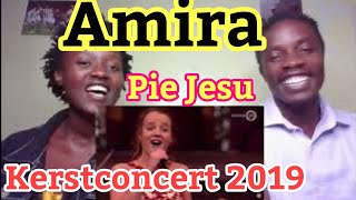 Amira Willighagen  Pie Jesu  Kerstconcert 2019  REACTION VIDEO [upl. by Ecahc]