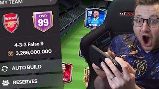 We Built a 99 OVR 3 Billion Coin Squad in FC Mobile The Road to 100 OVR in FC Mobile Continues [upl. by Paige]