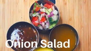 How To Make ONION SALAD For Poppadoms Indian Restaurant Style  The Bengali Cook [upl. by Harvison524]