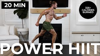 20 Min Power HIIT  Intense Cardio Workout No Equipment [upl. by Micco614]