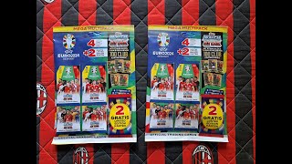 TOPPS EURO 2024 GERMANY  OTWIERAM DWA MULTIPACKI Z MOŻLIWYMI DO TRAFIENIA KARTAMI CLUB 100  BINGO [upl. by Alano592]